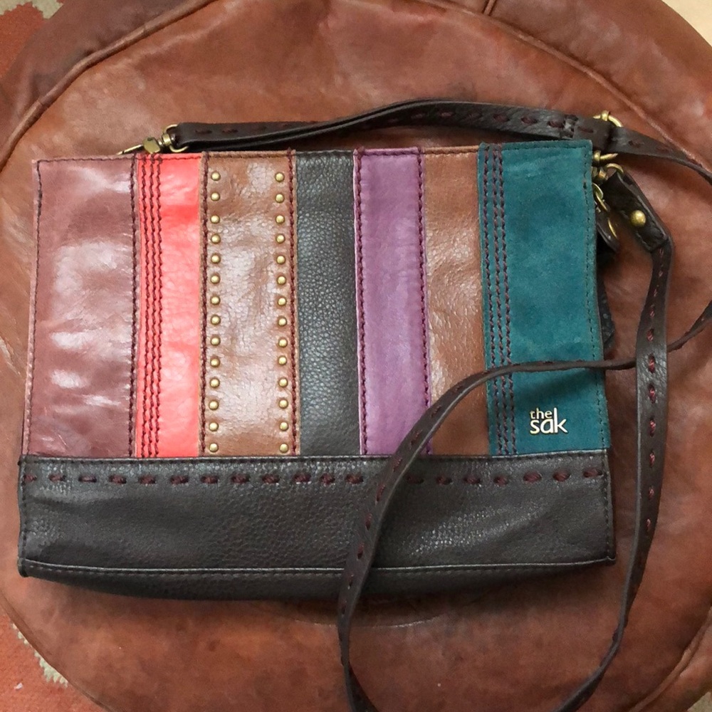 Leather crossbody bag